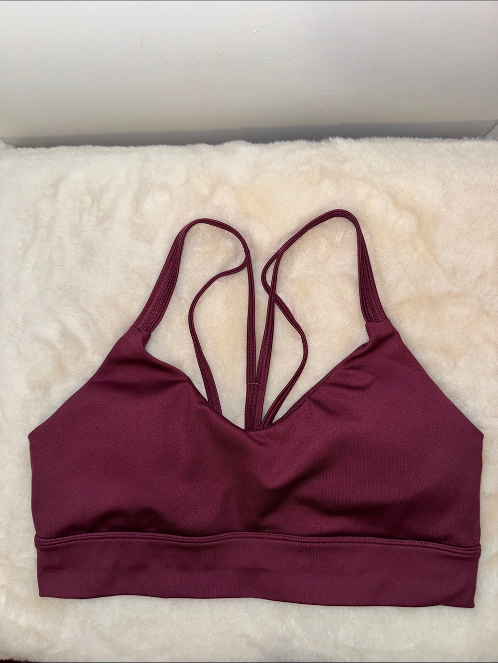 Freely Strappy Sports Bra Purple Women’s Size M Medium
